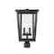 Z-Lite Seoul 2 Light Outdoor Post Mount Fixture, Oil Rubbed Bronze & Clear 571PHBR-ORB - alternate 3